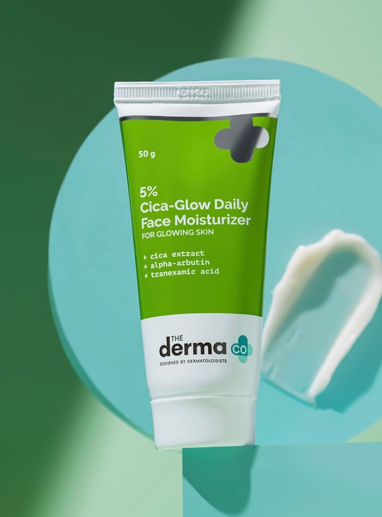 THE DERMA CO 5 Percent Cica-Glow Daily Face Moisturizer - 50g