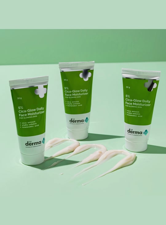 THE DERMA CO 5 Percent Cica-Glow Daily Face Moisturizer - 50g