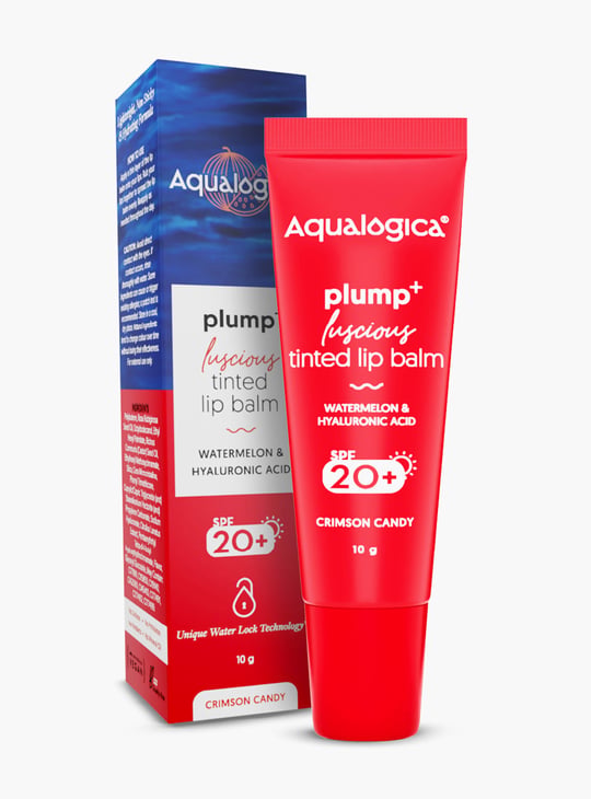 AQUALOGICA Plump+ Luscious Tinted Lip Balm - Crimson Candy - 10g