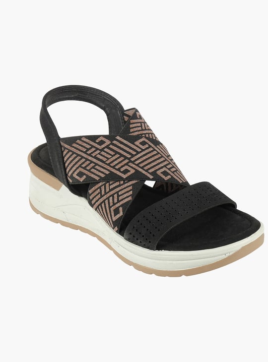 CATWALK Aztec Print Platform Sandals
