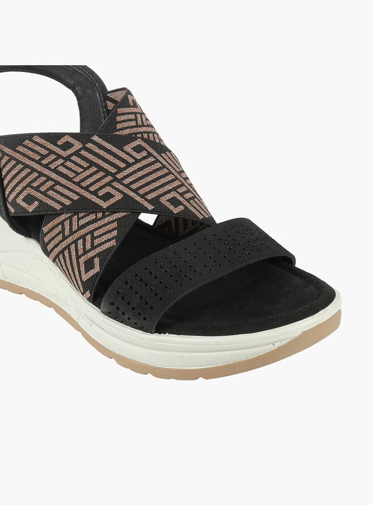 CATWALK Aztec Print Platform Sandals
