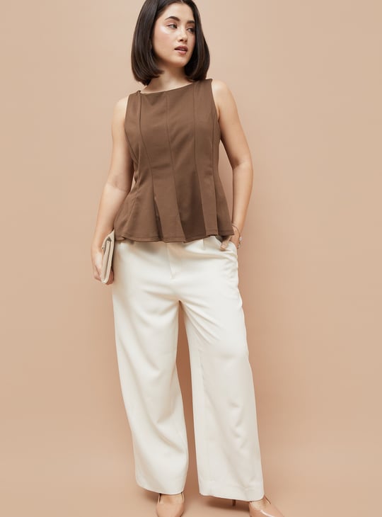 CODE Solid Sleeveless Top