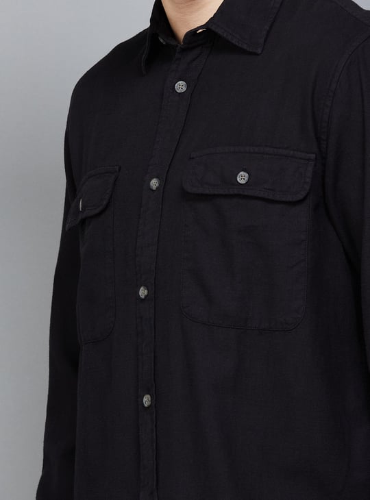 FLYING MACHINE Solid Regular Fit Shirt