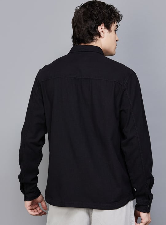 FLYING MACHINE Solid Regular Fit Shirt
