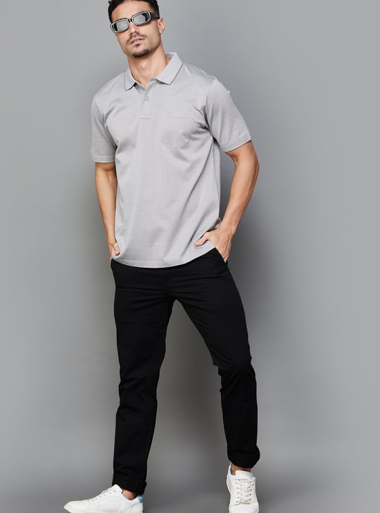 COLORPLUS Solid Polo T-shirt