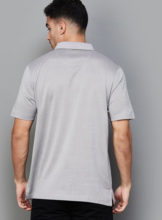 COLORPLUS Solid Polo T-shirt