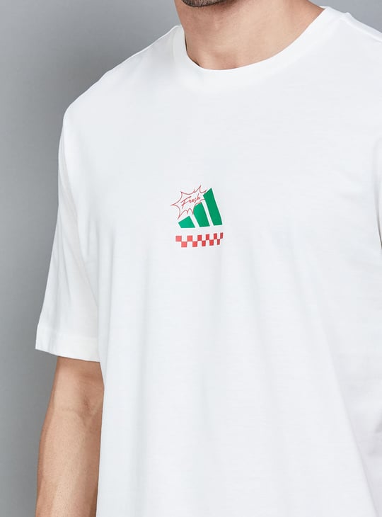 ADIDAS Back Graphic Print Oversized T-shirt