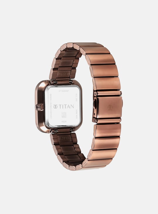TITAN Purple Stackables Analog Watch with Cuff Bracelet - NT2715QM01F