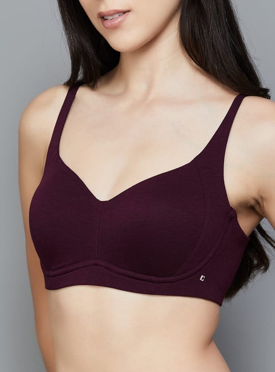 ENAMOR Solid Padded Non Wired T-shirt Bra