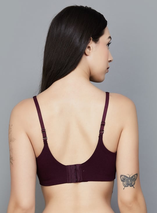 ENAMOR Solid Padded Non Wired T-shirt Bra
