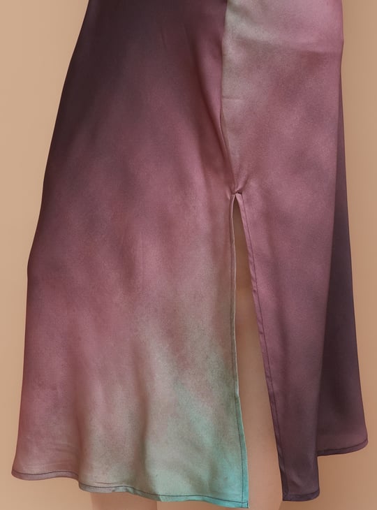 CODE Printed Sleeveless Sheath Dress