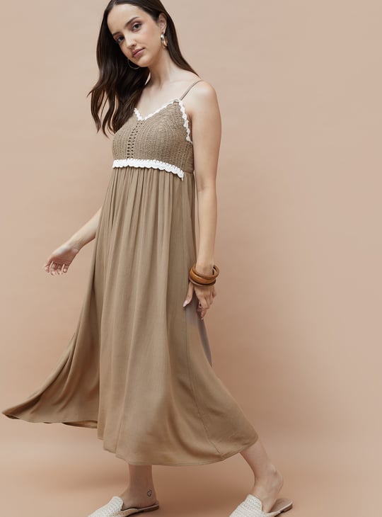 GINGER Crochet A-Line Dress
