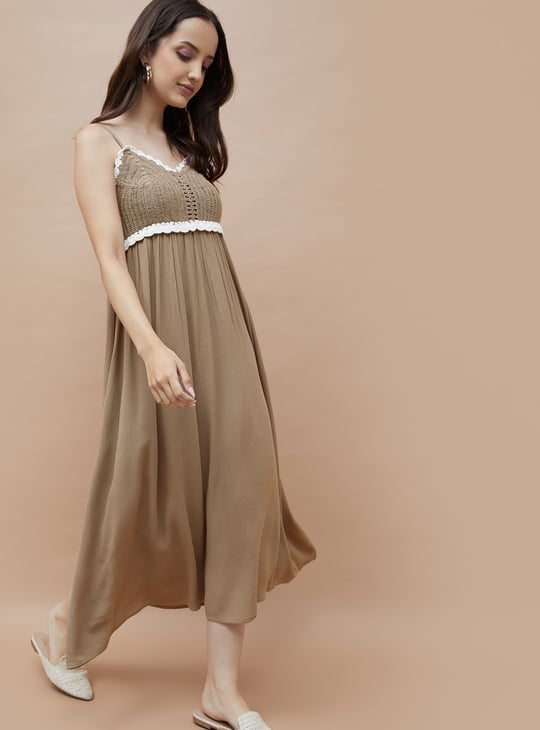 GINGER Crochet A-Line Dress