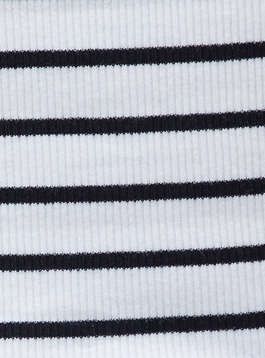 GINGER Striped Crop Top