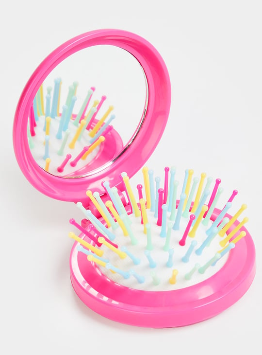 FAME FOREVER Unicorn Folding Hair Brush with Mirror