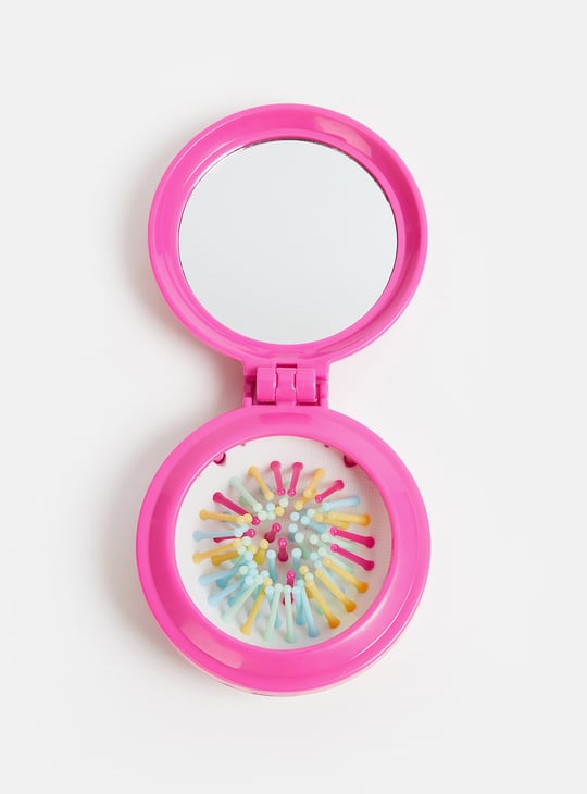 FAME FOREVER Unicorn Folding Hair Brush with Mirror