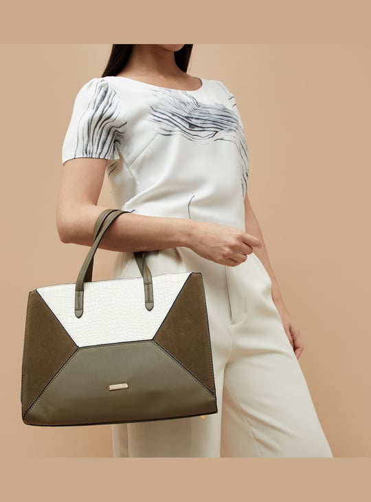 CODE Colourblock Handheld Bag
