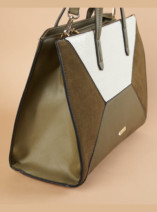CODE Colourblock Handheld Bag