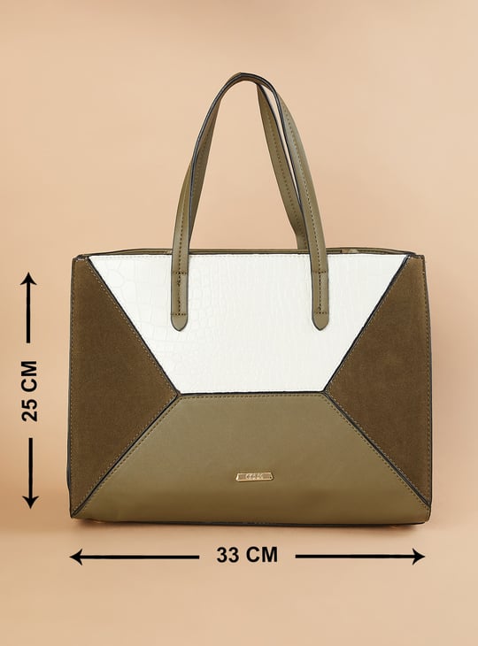 CODE Colourblock Handheld Bag