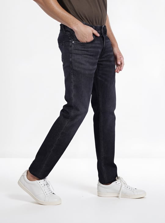 CELIO Whiskered Skinny Fit Jeans