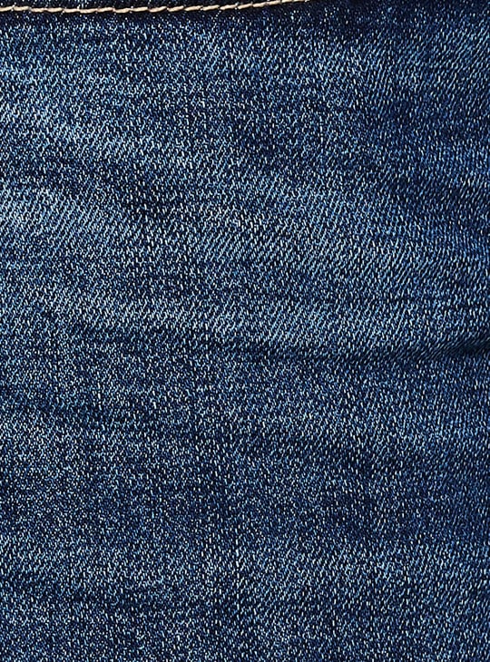 AMERICAN EAGLE Whiskered High-Waist Stovepipe Jeans (Straight)