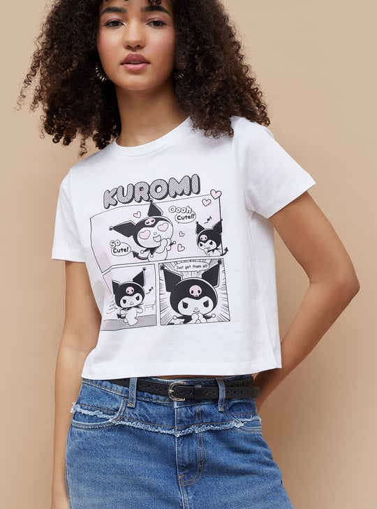 GINGER Kuromi Print T-shirt