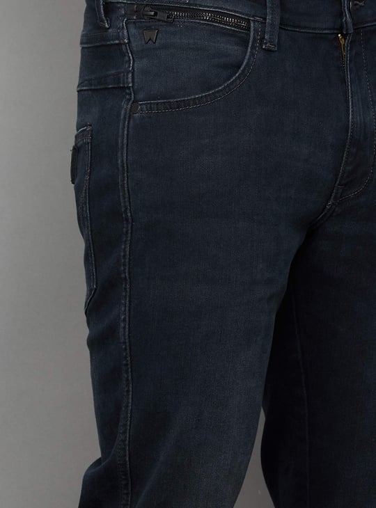 WRANGLER Solid Comfort Fit Jeans