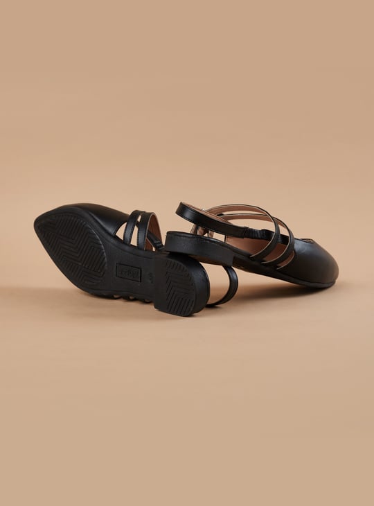 GINGER Pointed Toe Slingback Flats