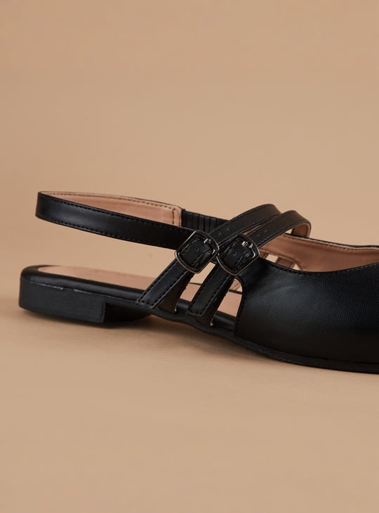 GINGER Pointed Toe Slingback Flats