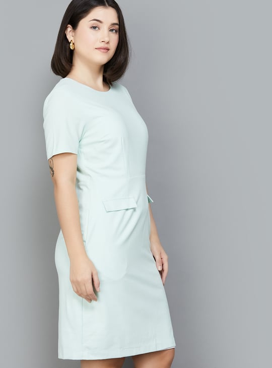 marina sirtis green dress Cabana Life - Flora Short Sleeve Shift Dress - Gold
