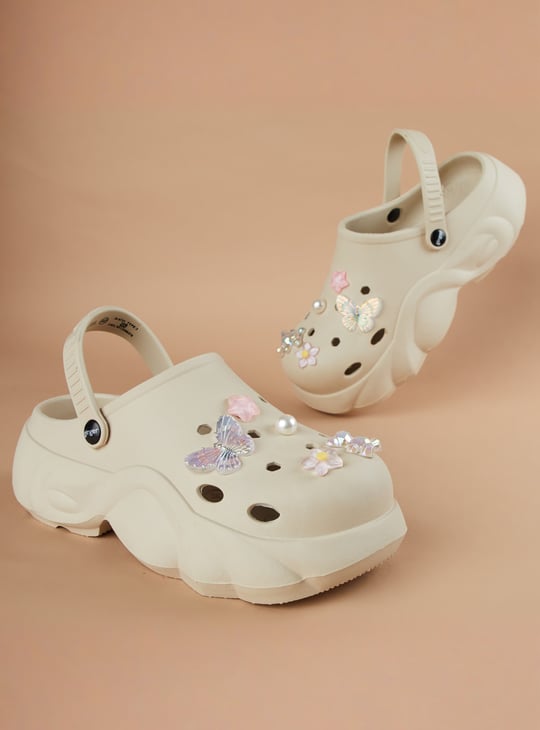 GINGER Jibbitz Charms Platform Clogs