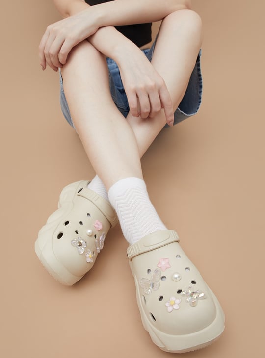 GINGER Jibbitz Charms Platform Clogs
