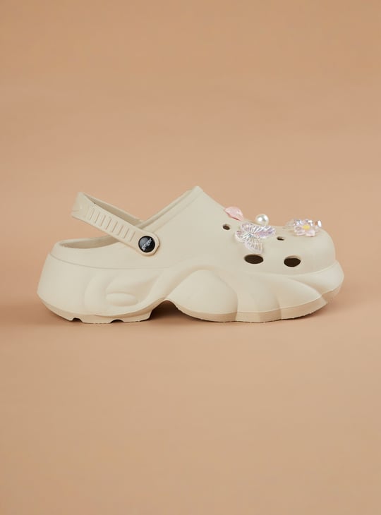 GINGER Jibbitz Charms Platform Clogs