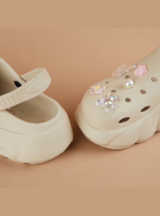 GINGER Jibbitz Charms Platform Clogs