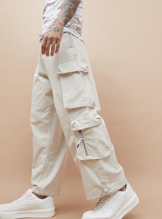 FORCA NXT Solid Regular Fit Parachute Pants