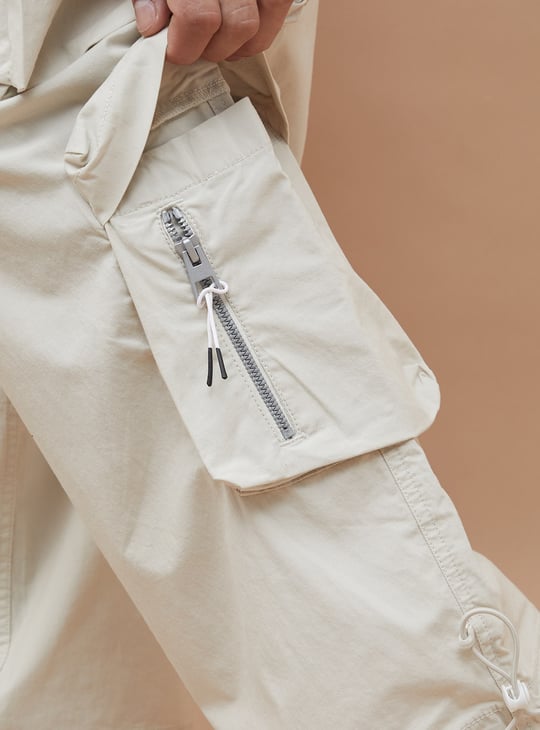 FORCA NXT Solid Regular Fit Parachute Pants