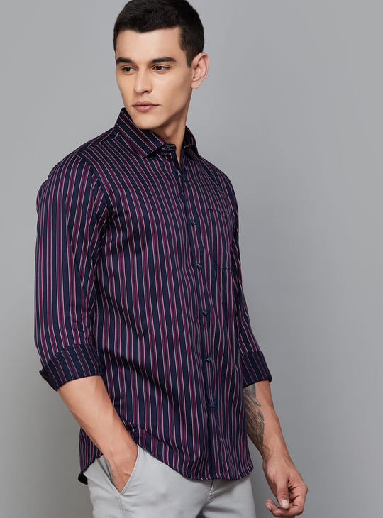 ALLEN SOLLY Striped Sport Fit Shirt