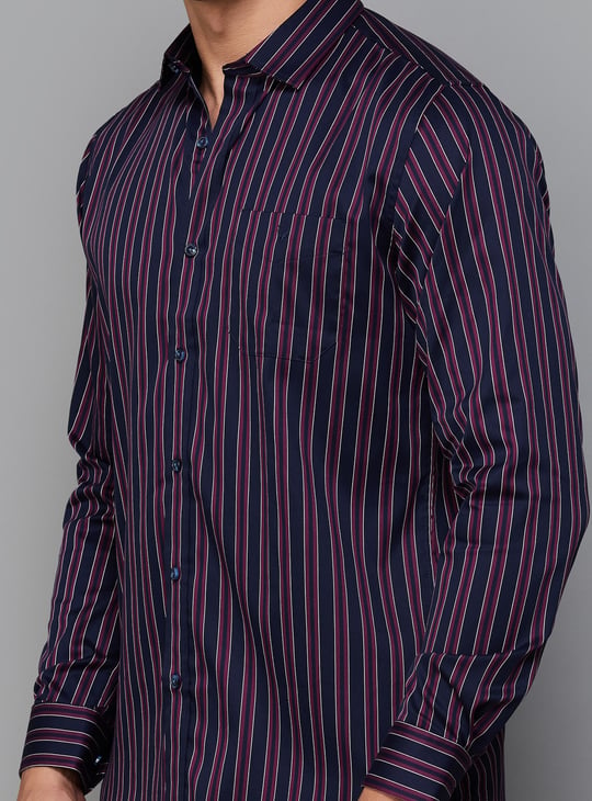 ALLEN SOLLY Striped Sport Fit Shirt