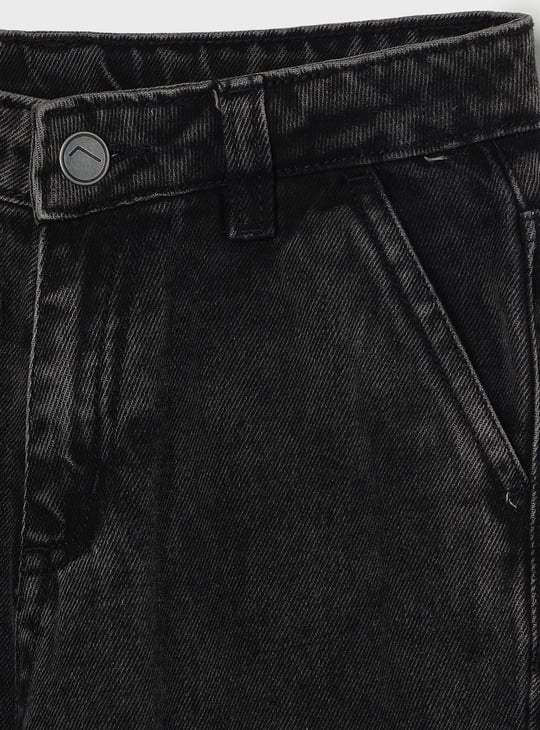 FAME FOREVER Boys Washed Cargo Jeans