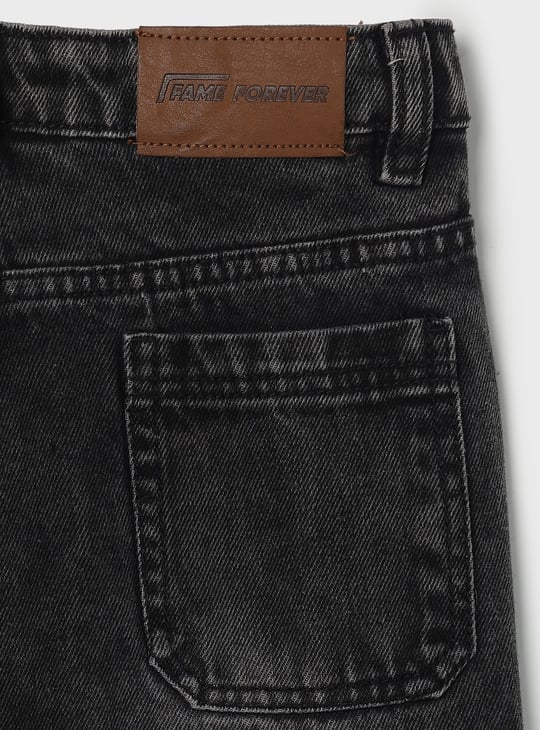 FAME FOREVER Boys Washed Cargo Jeans