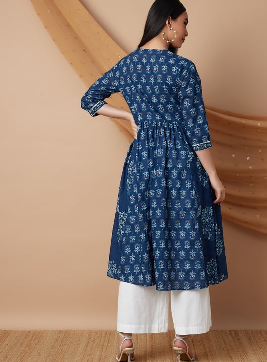 MELANGE Printed A-line Kurta
