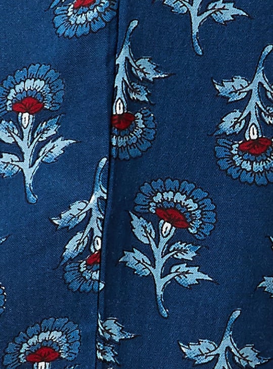 MELANGE Floral Print Straight Kurta Set