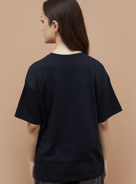 GINGER Stranger Things Print Oversized T-shirt