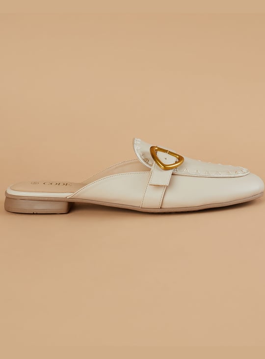 CODE Embroidered Mules