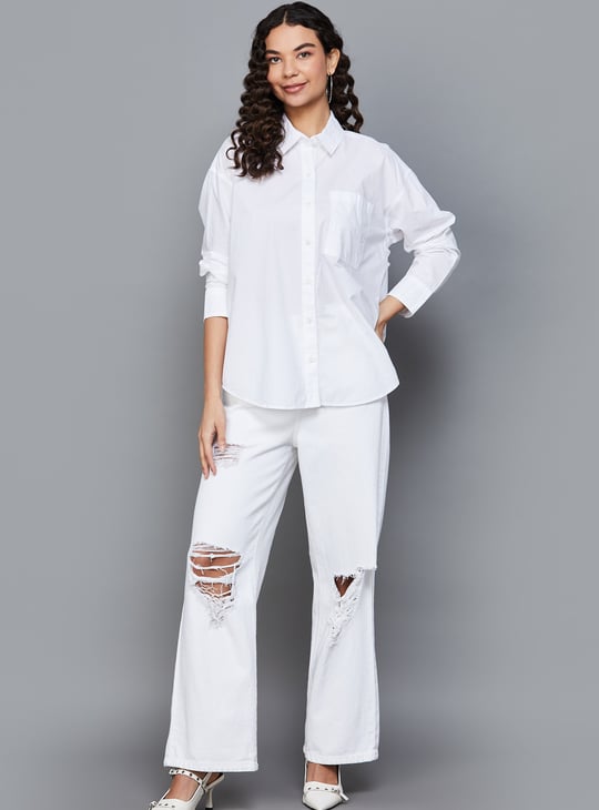 AMERICAN EAGLE Solid Shirt