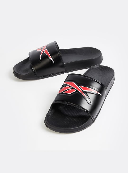 REEBOK Astrofoam Plus Logo Print Sliders