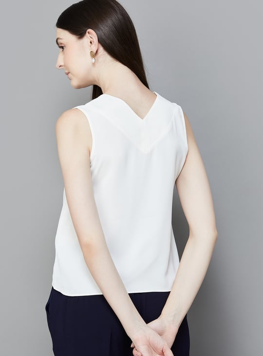 VAN HEUSEN Solid Sleeveless Top
