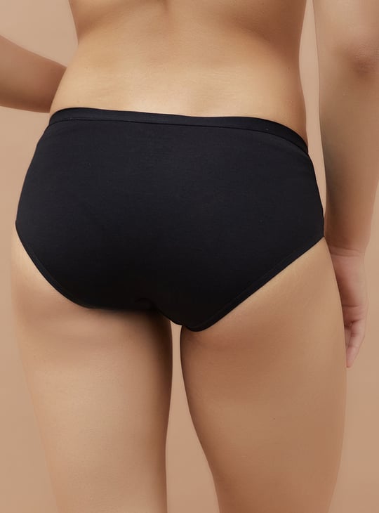 GINGER Solid Hipster Panties - Pack of 3