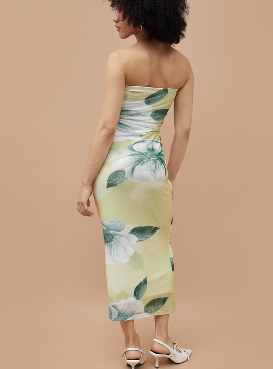 GINGER Floral Print Bodycon Dress