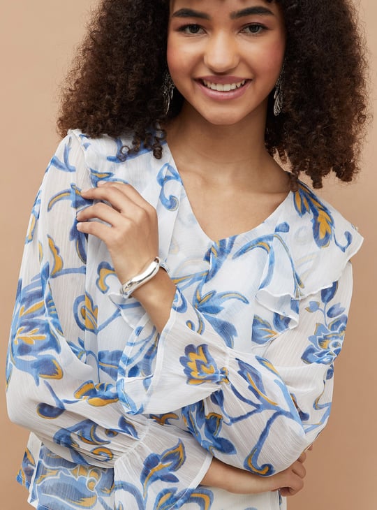 COLOUR ME Printed Top with Camisole